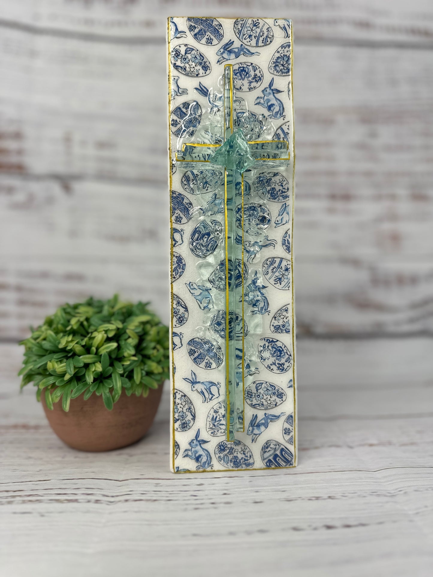 Chinoserie Easter Cross
