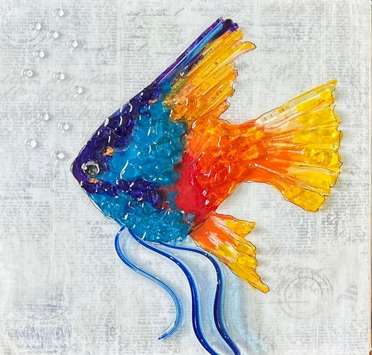 Here Fishy Glass Art