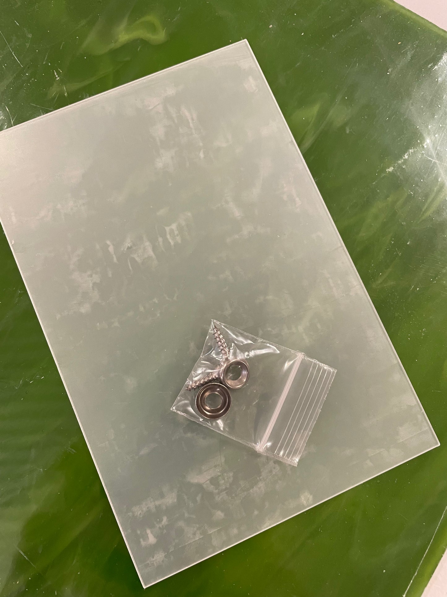 Glass Cross picture frame MINI KIT - acrylic and screws only