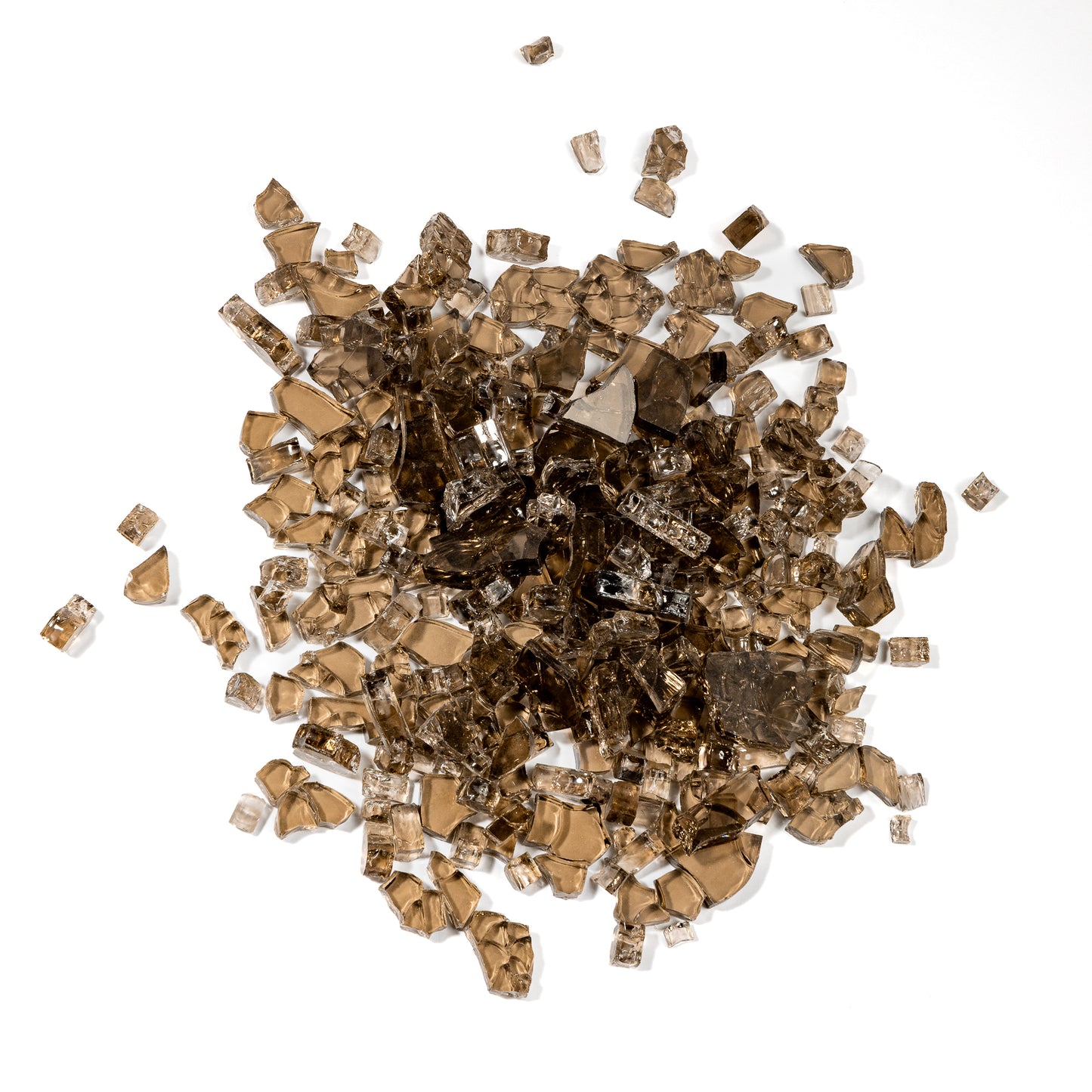 1/4" Bronze Classic Crushed Tempered Glass – 1 Pound Bag