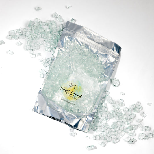 1/4" Clear Classic Crushed Tempered Glass – 1 Pound Bag