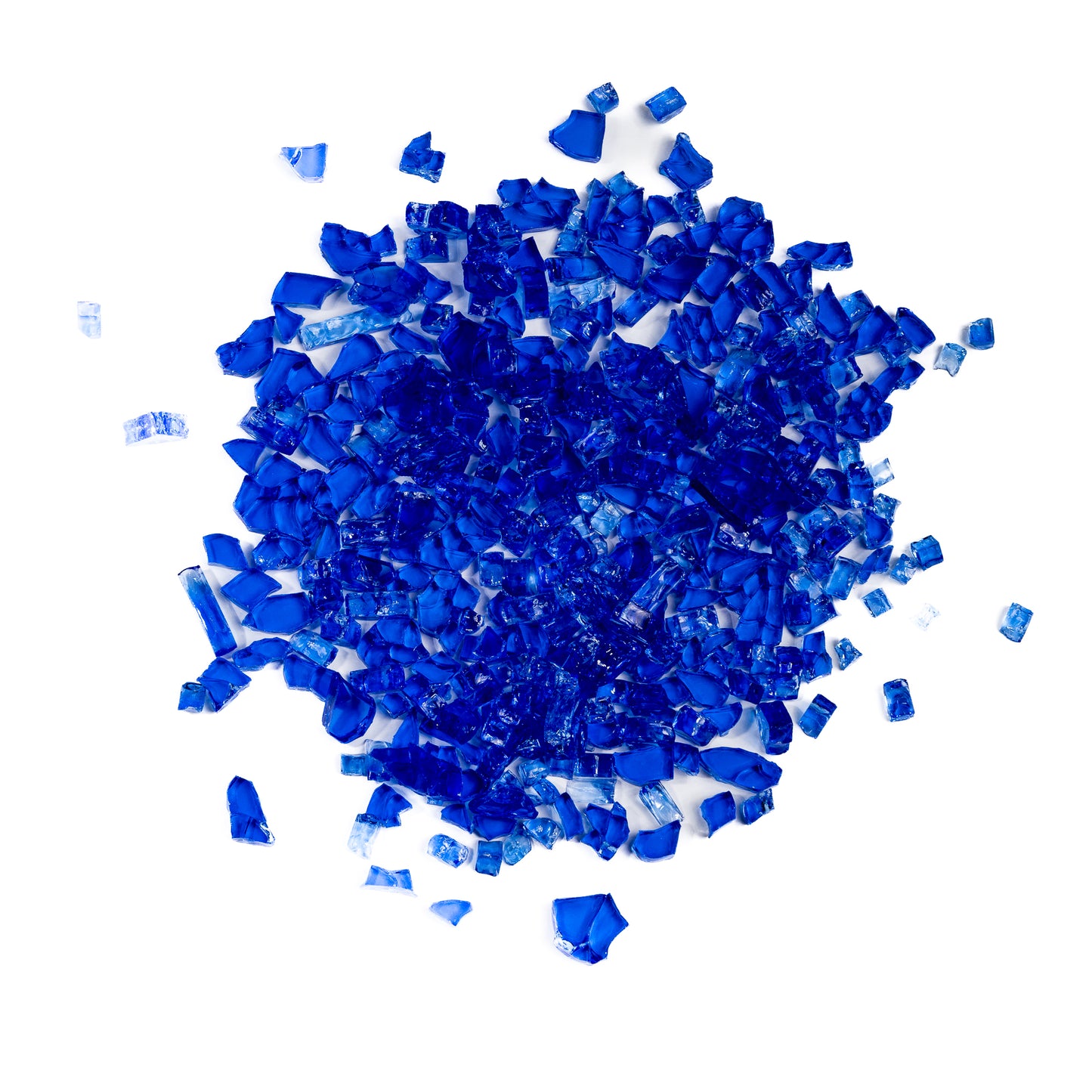 1/4" Cobalt Classic Crushed Tempered Glass – 1 Pound Bag