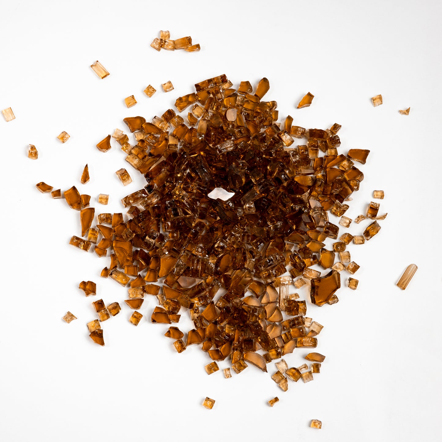 1/4" Copper Classic Crushed Tempered Glass – 1 Pound Bag