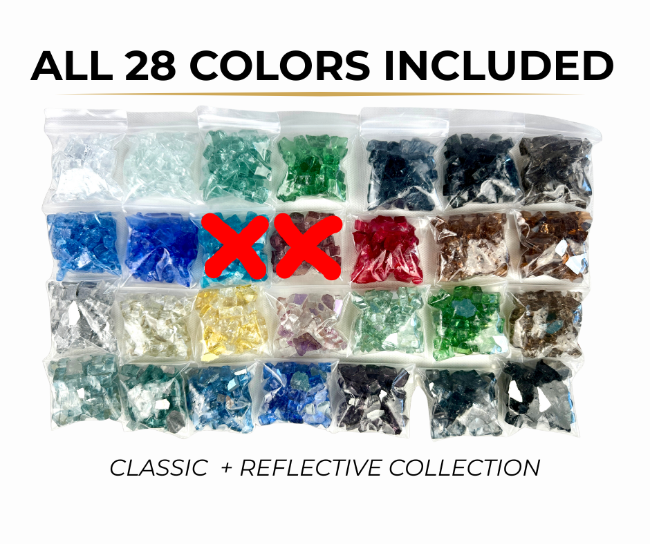 Premium Glass Color Sample Pack – 26 Colors – Art Shattered