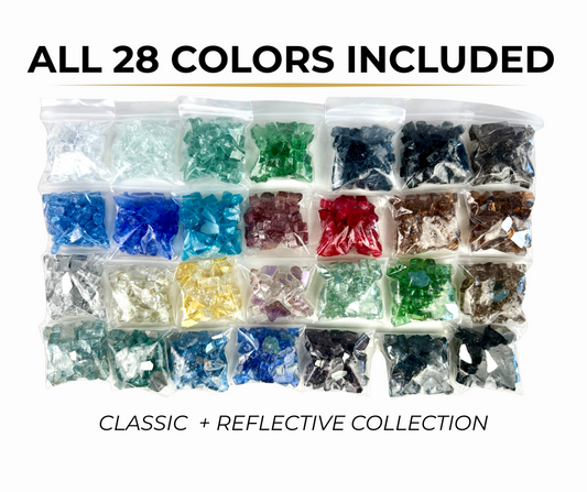 Premium Glass Color Sample Pack – 28 Colors