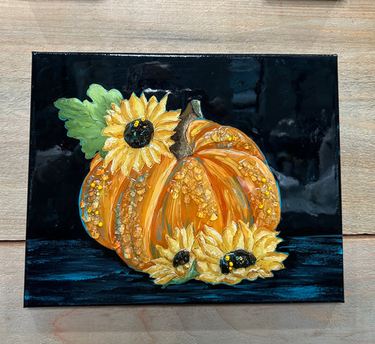 Fall Pumpkins & Sunflowers