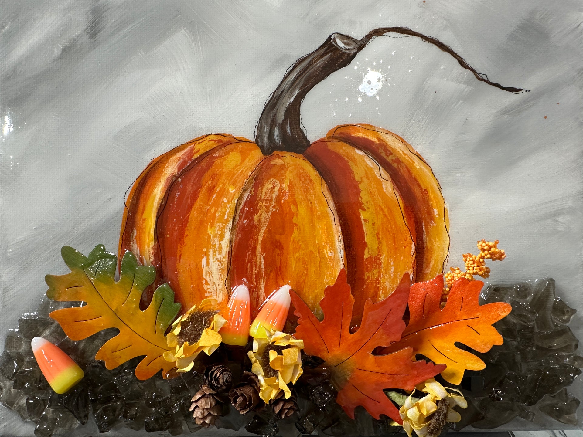 Candy Corn Pumpkin
