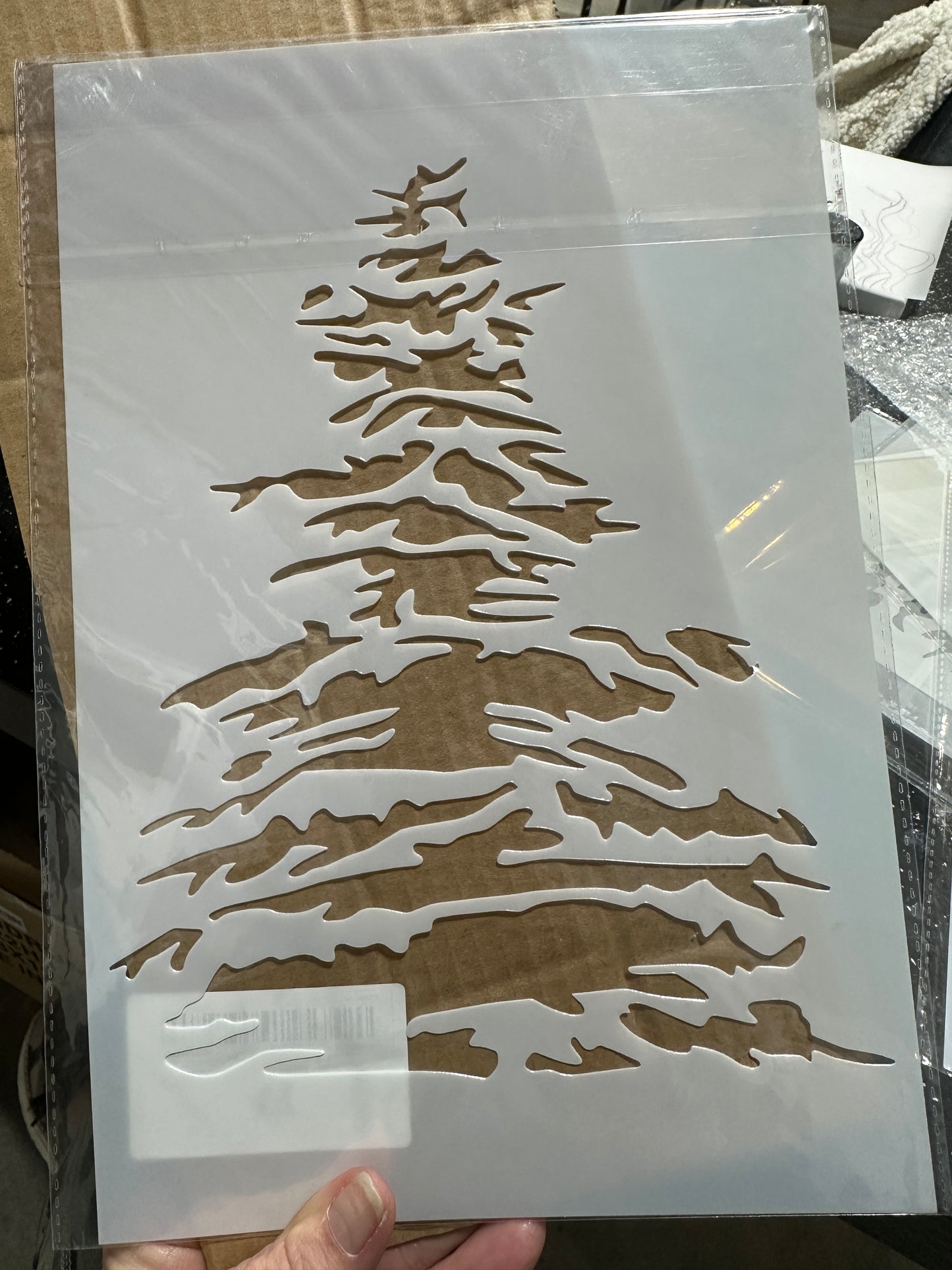 Evergreen Tree Stencil