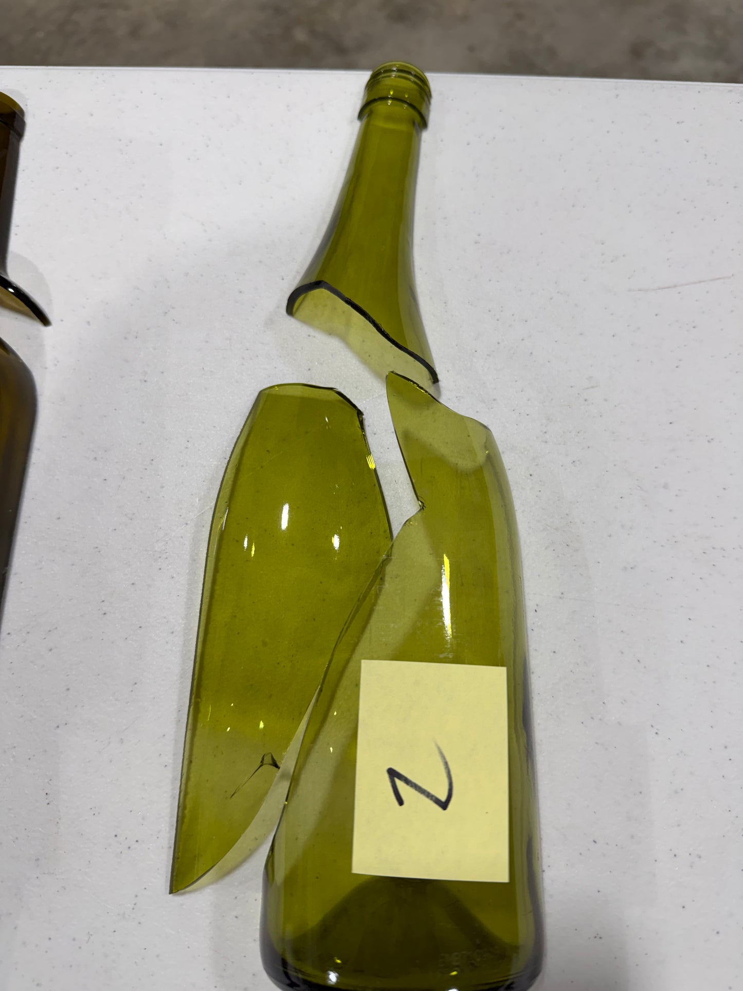 Broken Wine bottle 1/2 splits