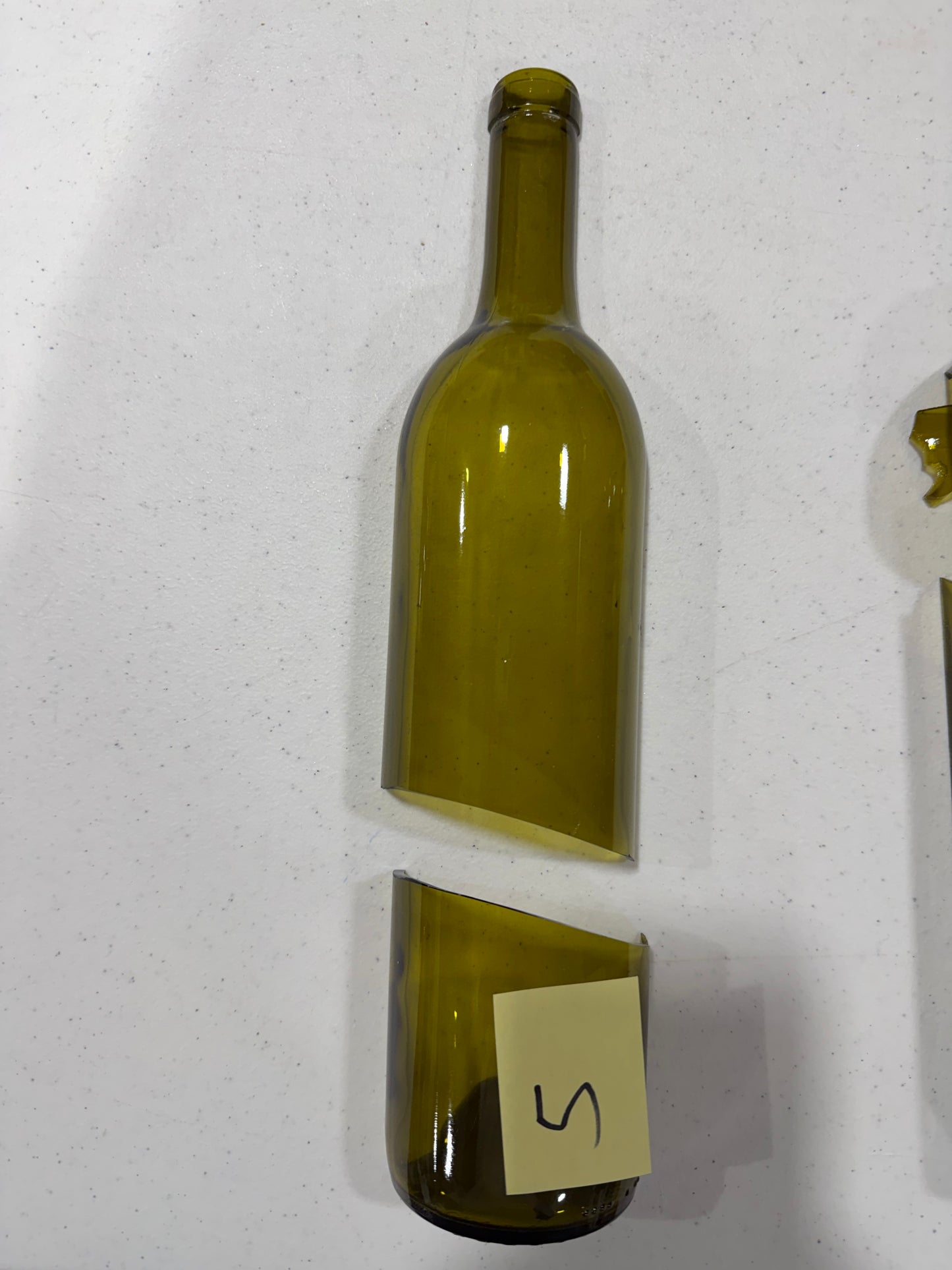 Broken Wine bottle 1/2 splits