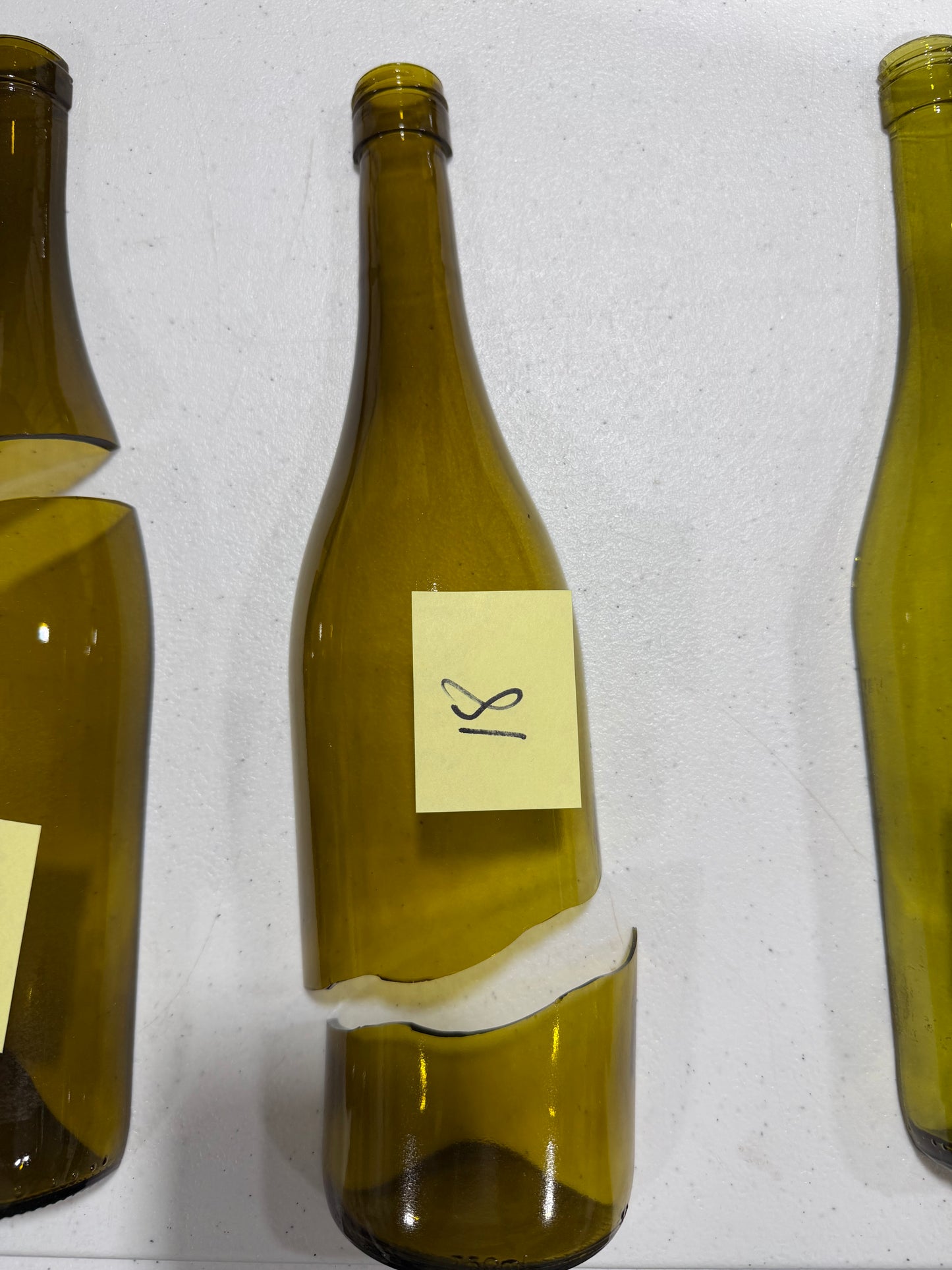 Broken Wine bottle 1/2 splits