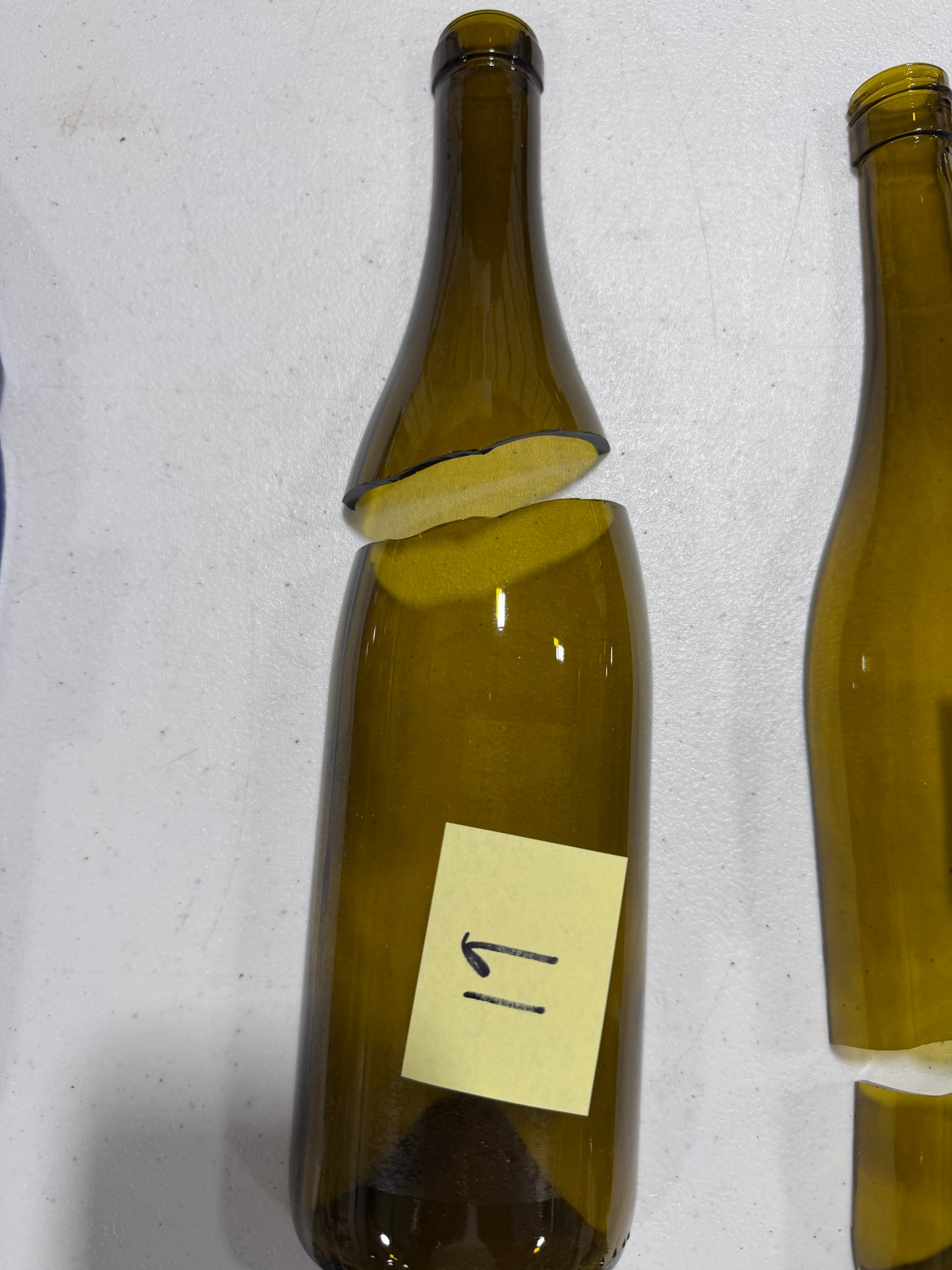 Broken Wine bottle 1/2 splits