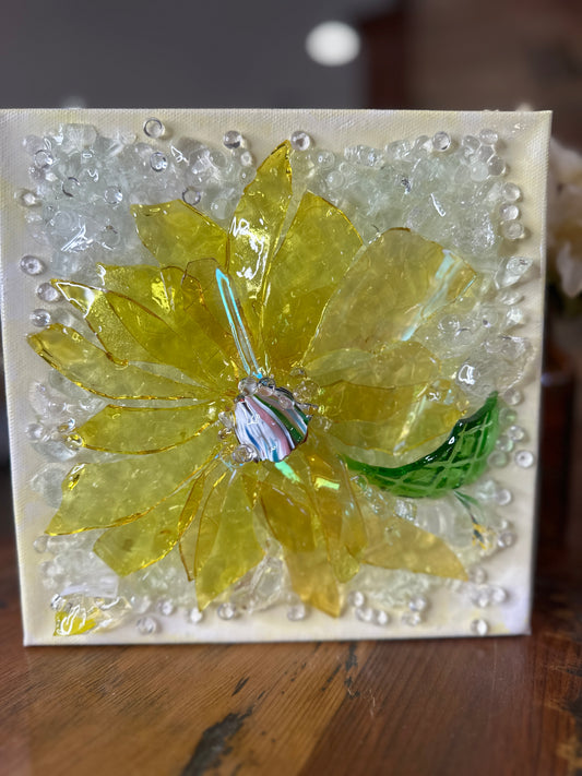 Yellow Glass Flower