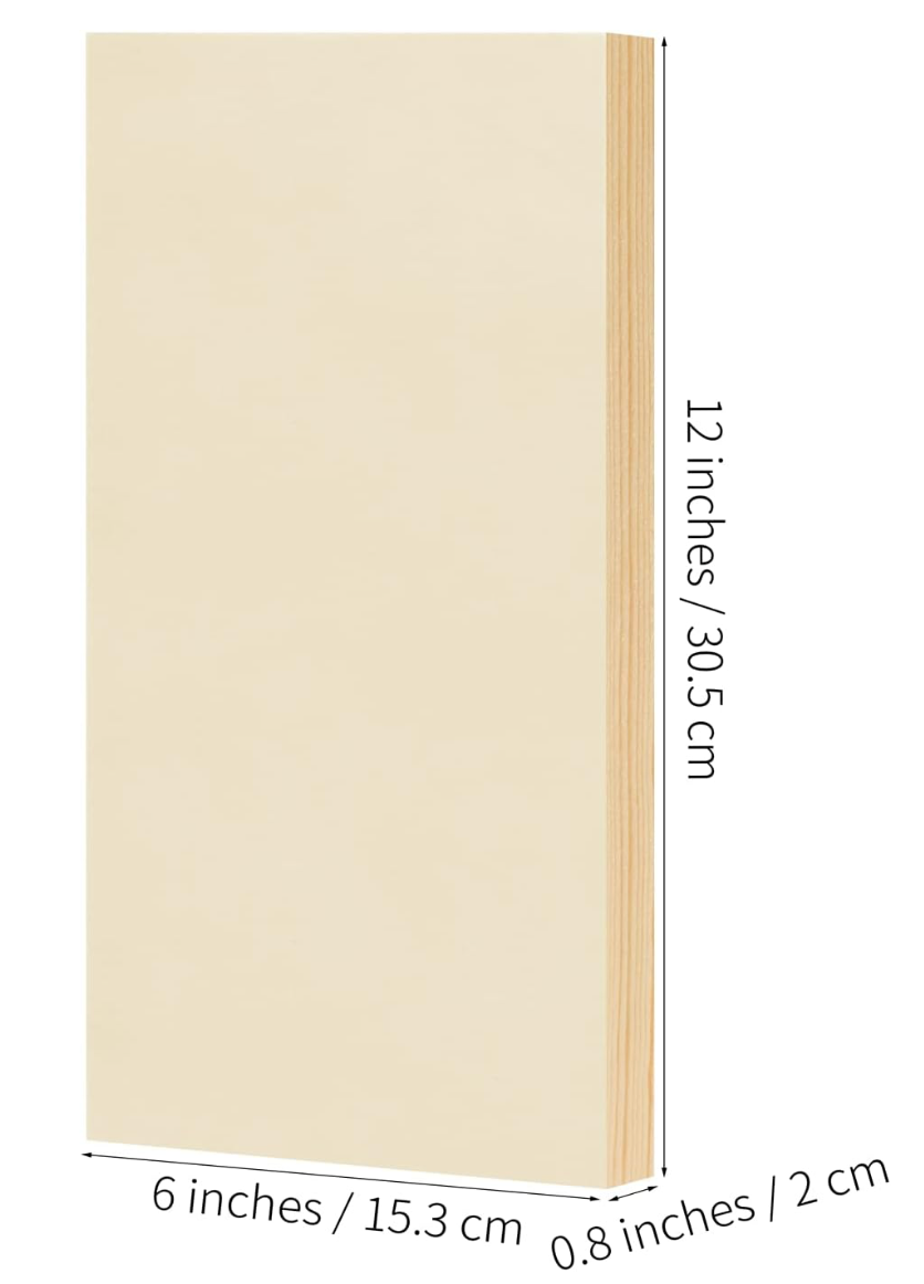 Wood Canvas Panel 6x12